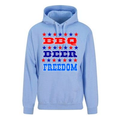 4th July Bbq Beer Freedom Gift America Proud American Meaningful Gift Unisex Surf Hoodie