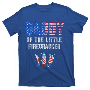 4th July Dad Of The Little Firecracker Birthday Squad Gift T-Shirt