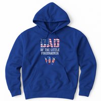 4th July Dad Of The Little Firecracker Birthday Squad Gift Hoodie