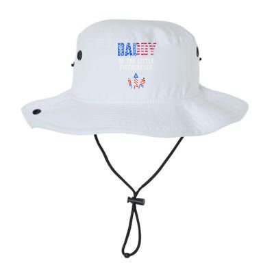 4th July Dad Of The Little Firecracker Birthday Squad Cute Gift Legacy Cool Fit Booney Bucket Hat