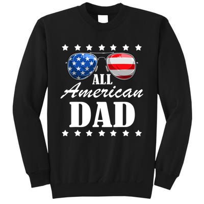 4th July Dad Gift | All American Patriot USA Dad Sweatshirt