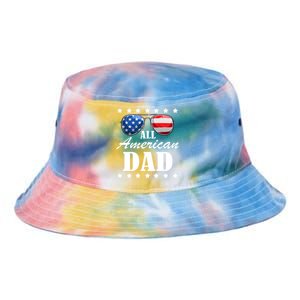 4th July Dad Gift All American Patriot Usa Dad Funny Gift Tie Dye Newport Bucket Hat