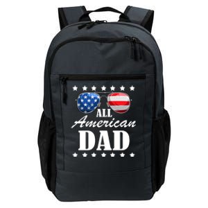 4th July Dad Gift All American Patriot Usa Dad Funny Gift Daily Commute Backpack