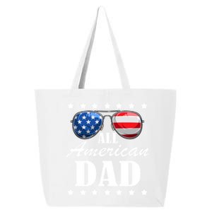 4th July Dad Gift All American Patriot Usa Dad Funny Gift 25L Jumbo Tote