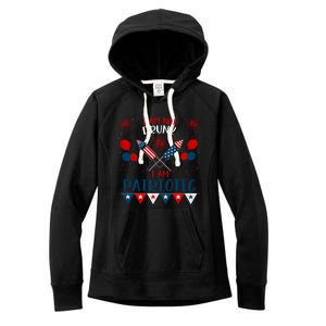 4th July Events Patriotism American Independence Funny Gift Women's Fleece Hoodie