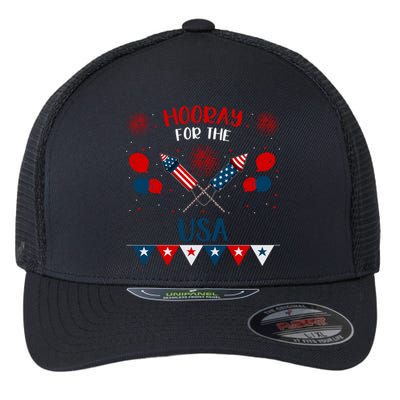 4th July Events Patriotism American Independence Funny Gift Flexfit Unipanel Trucker Cap