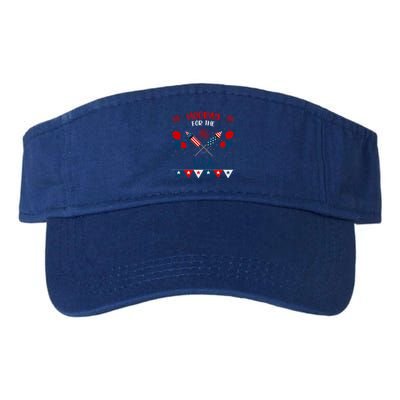 4th July Events Patriotism American Independence Funny Gift Valucap Bio-Washed Visor