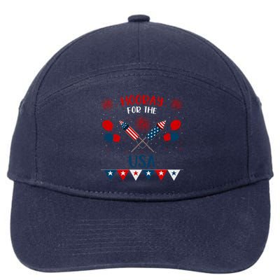 4th July Events Patriotism American Independence Funny Gift 7-Panel Snapback Hat