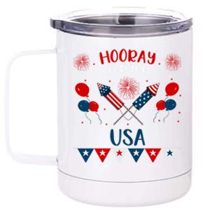 4th July Events Patriotism American Independence Funny Gift 12 oz Stainless Steel Tumbler Cup