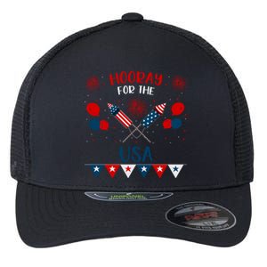 4th July Events Patriotism American Independence Funny Gift Flexfit Unipanel Trucker Cap