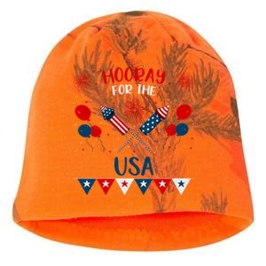 4th July Events Patriotism American Independence Funny Gift Kati - Camo Knit Beanie