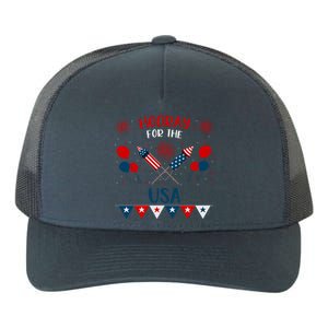 4th July Events Patriotism American Independence Funny Gift Yupoong Adult 5-Panel Trucker Hat