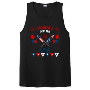 4th July Events Patriotism American Independence Funny Gift PosiCharge Competitor Tank