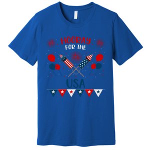 4th July Events Patriotism American Independence Funny Gift Premium T-Shirt