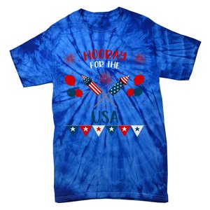 4th July Events Patriotism American Independence Funny Gift Tie-Dye T-Shirt