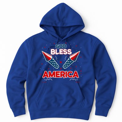 4th July Fireworks S Party Family God Bless America Cool Gift Hoodie