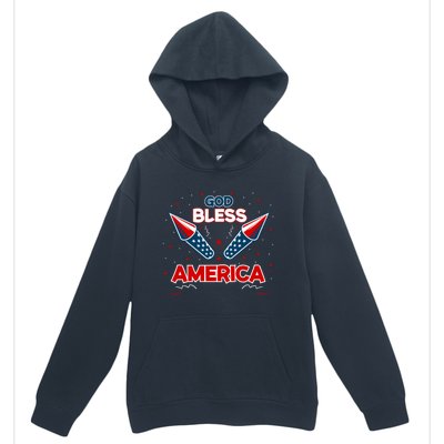 4th July Fireworks S Party Family God Bless America Cool Gift Urban Pullover Hoodie