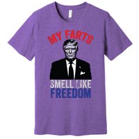 4th July Funny Trump Patriotic My Farts Smell Like Freedom Premium T-Shirt