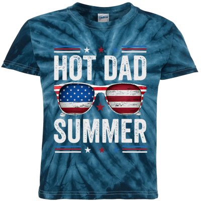 4th July FatherS Day Summertime Vacation Kids Tie-Dye T-Shirt