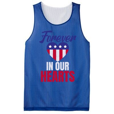 4th July Forever In Our Hearts Memorial Day Gift Mesh Reversible Basketball Jersey Tank