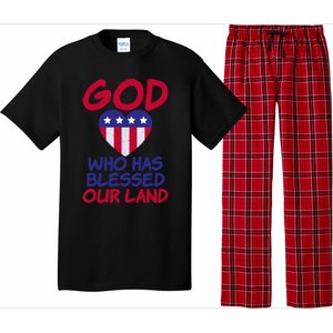 4th July God Who Has Blessed Our Land Memorial Day Meaningful Gift Pajama Set