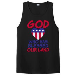 4th July God Who Has Blessed Our Land Memorial Day Meaningful Gift PosiCharge Competitor Tank