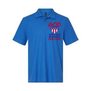 4th July God Who Has Blessed Our Land Memorial Day Meaningful Gift Softstyle Adult Sport Polo