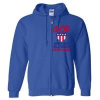 4th July God Who Has Blessed Our Land Memorial Day Meaningful Gift Full Zip Hoodie