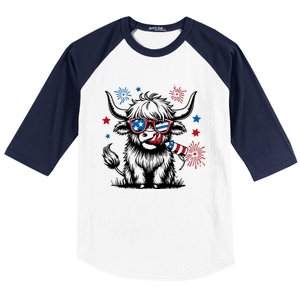 4th July Heifer Baseball Sleeve Shirt