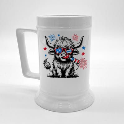 4th July Heifer Beer Stein