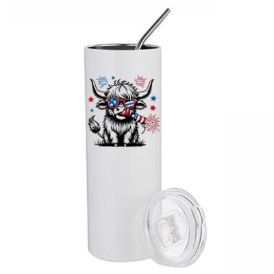 4th July Heifer Stainless Steel Tumbler