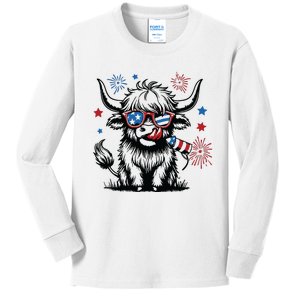 4th July Heifer Kids Long Sleeve Shirt