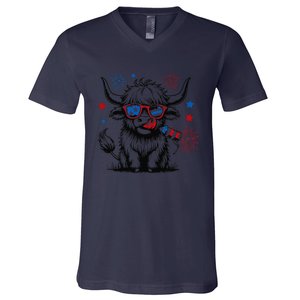 4th July Heifer V-Neck T-Shirt