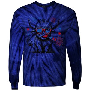 4th July Heifer Tie-Dye Long Sleeve Shirt