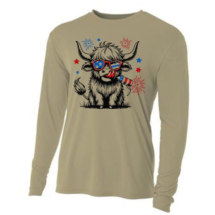 4th July Heifer Cooling Performance Long Sleeve Crew