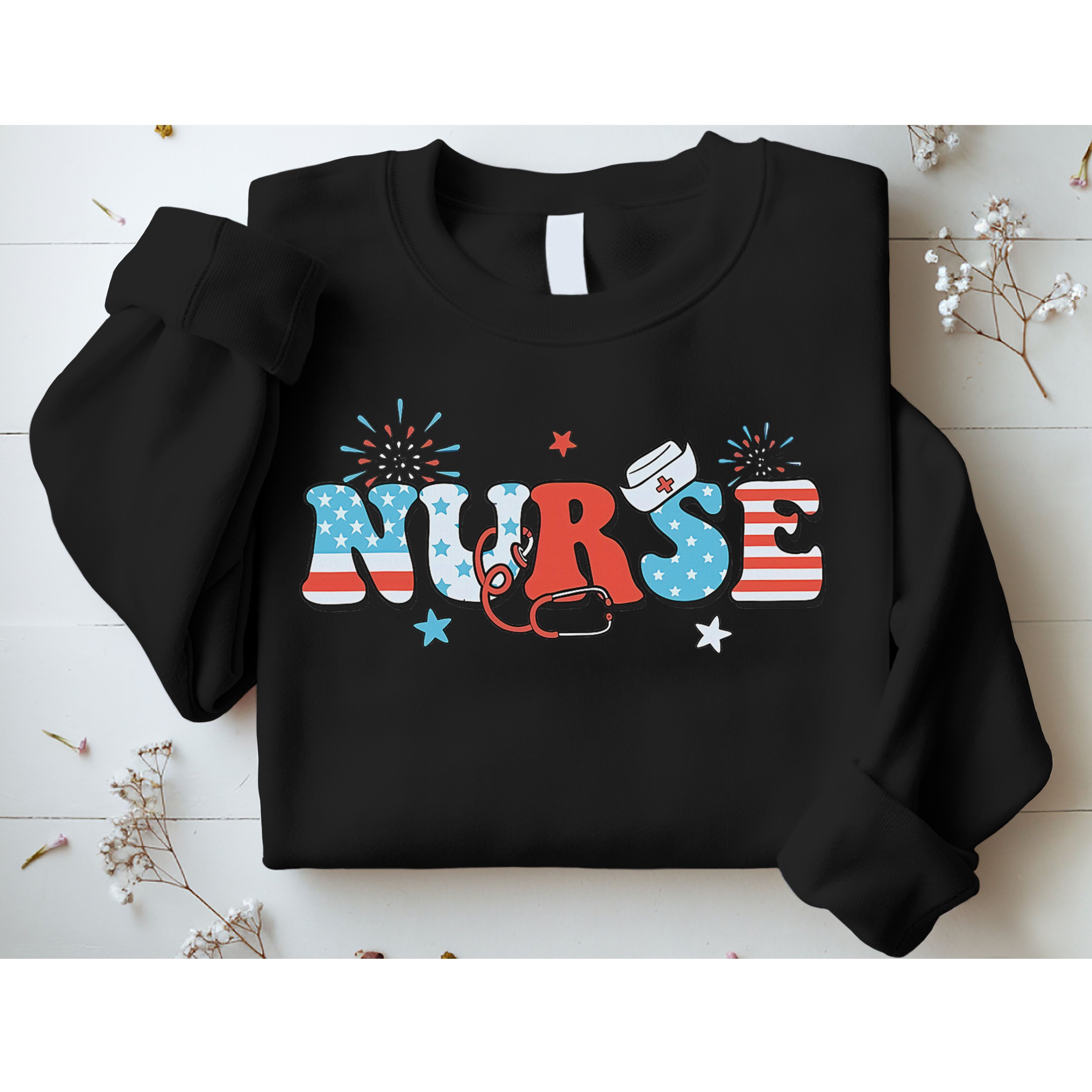 4th July Nurse American Nurse Independence Day Nurse Sweatshirt