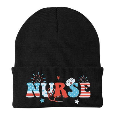4th July Nurse American Nurse Independence Day Nurse Beanie