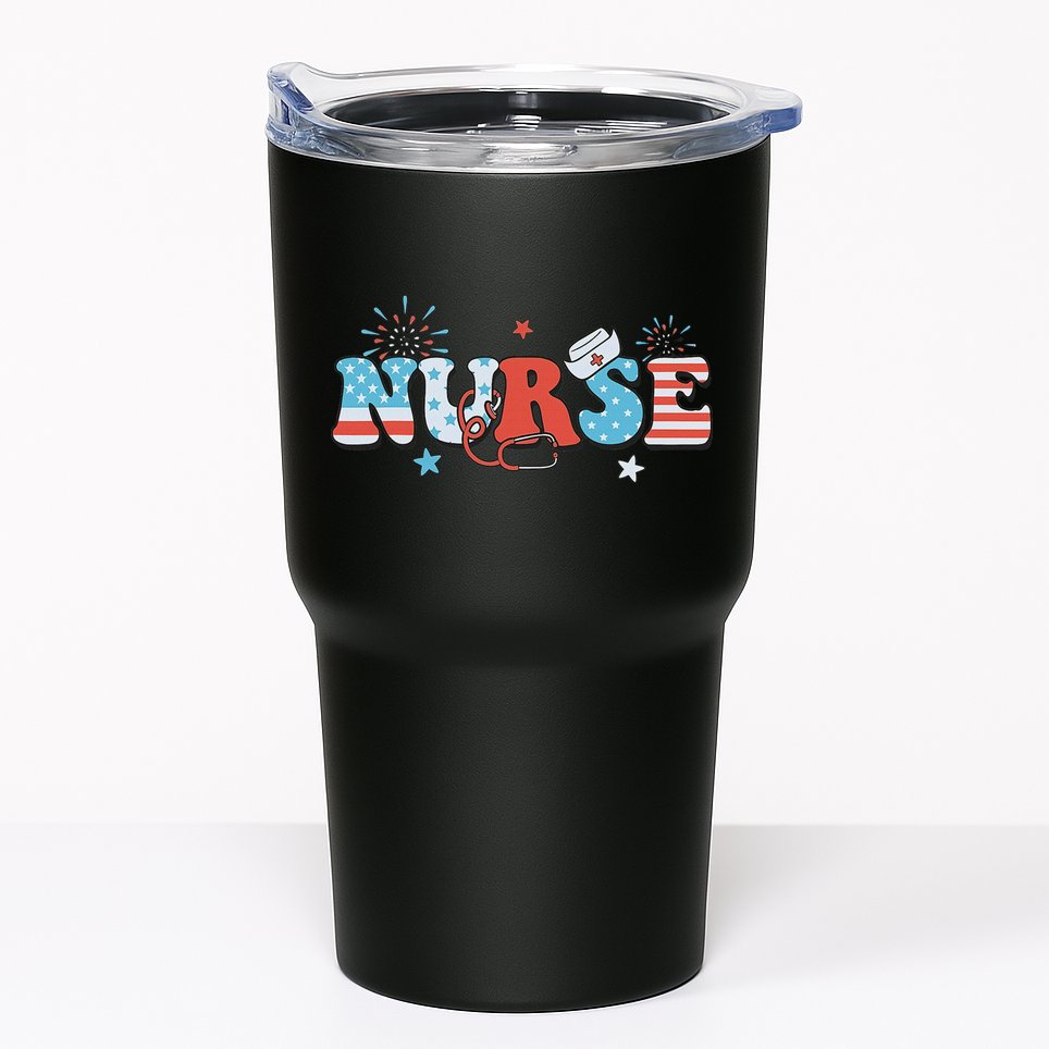 4th July Nurse American Nurse Independence Day Nurse Tumbler