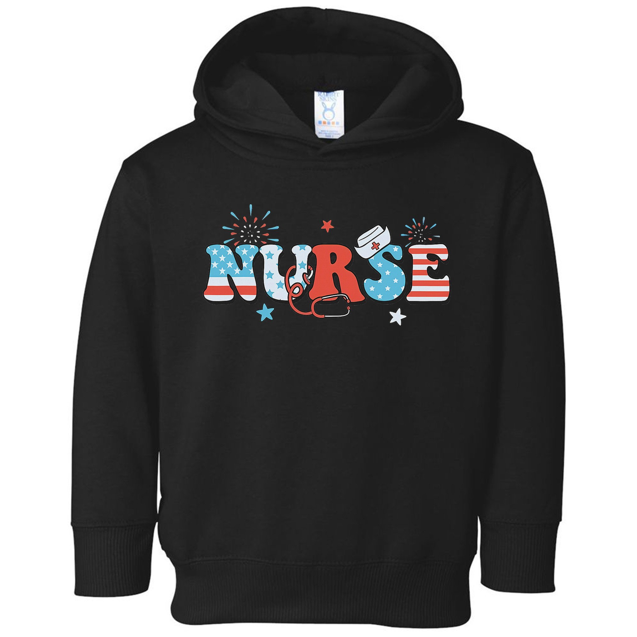 4th July Nurse American Nurse Independence Day Nurse Toddler Hoodie