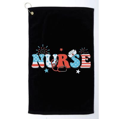 4th July Nurse American Nurse Independence Day Nurse Golf Towel