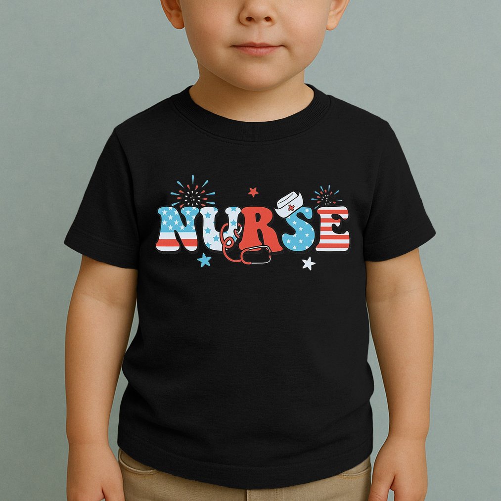 4th July Nurse American Nurse Independence Day Nurse Toddler T-Shirt