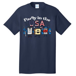 4th July Nurse Party Usa Ativan Scrub Top Patriot Gift Tall T-Shirt