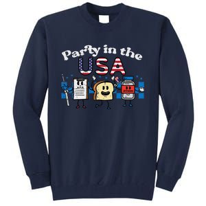 4th July Nurse Party Usa Ativan Scrub Top Patriot Gift Tall Sweatshirt