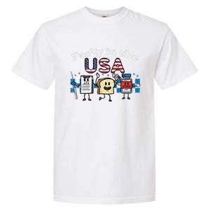 4th July Nurse Party Usa Ativan Scrub Top Patriot Gift Garment-Dyed Heavyweight T-Shirt