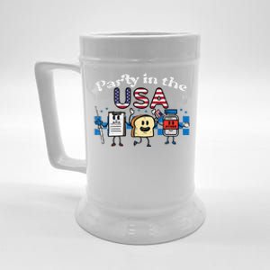 4th July Nurse Party Usa Ativan Scrub Top Patriot Gift Beer Stein