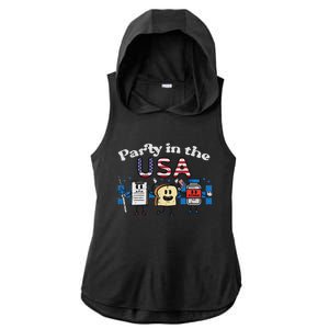 4th July Nurse Party Usa Ativan Scrub Top Patriot Women Ladies PosiCharge Tri-Blend Wicking Draft Hoodie Tank