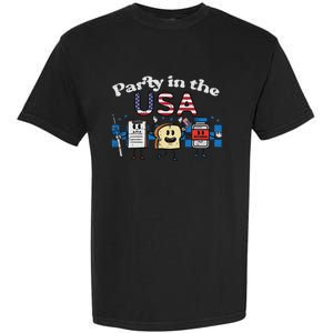 4th July Nurse Party Usa Ativan Scrub Top Patriot Women Garment-Dyed Heavyweight T-Shirt