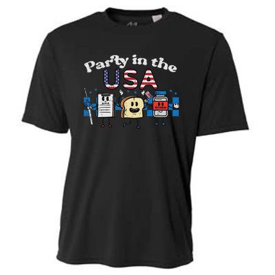 4th July Nurse Party Usa Ativan Scrub Top Patriot Women Cooling Performance Crew T-Shirt