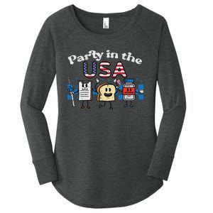 4th July Nurse Party Usa Ativan Scrub Top Patriot Women Women's Perfect Tri Tunic Long Sleeve Shirt