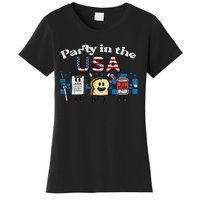 4th July Nurse Party Usa Ativan Scrub Top Patriot Women Women's T-Shirt